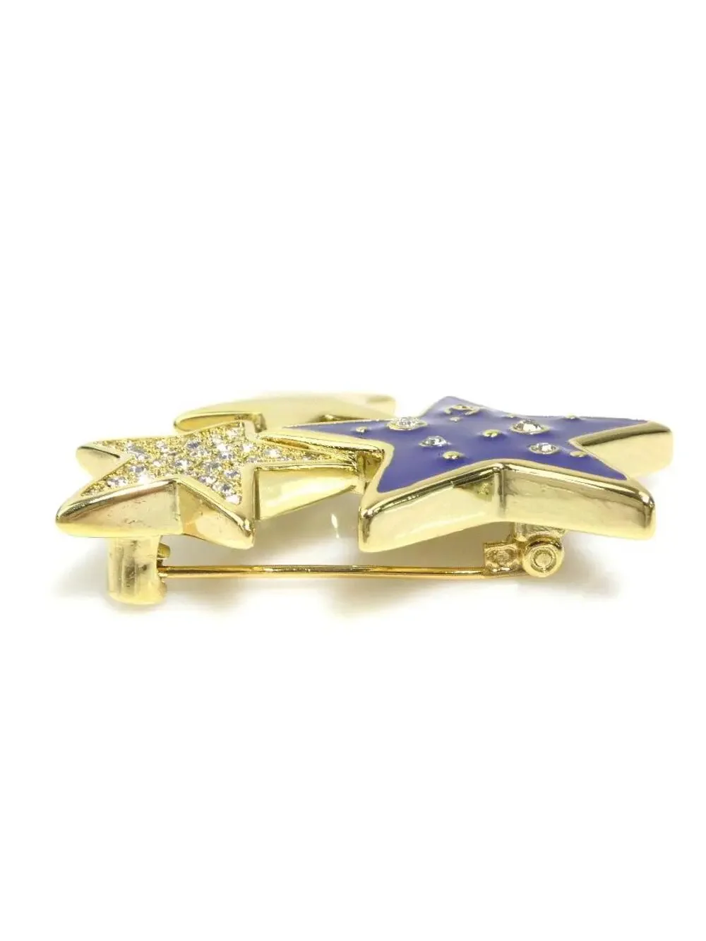 Auth Chanel Cc Logo Star Motif Brooch #293940C38B